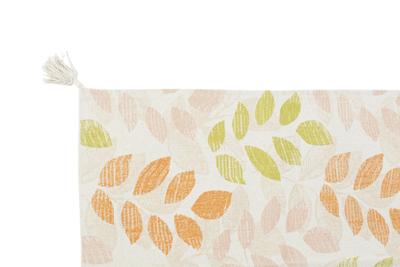 Tapijt DKD Home Decor Beige Multicolour Blad van een plant (120 x 180 x 1 cm)