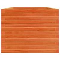 Plantenbak 90x60x46 cm massief grenenhout wasbruin - thumbnail