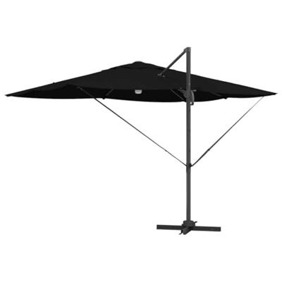 VidaXL Parasol zwart 351 x 250 x 253 cm polyester en aluminium