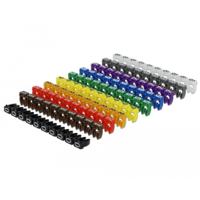Delock 18304 Kabelmarkeringsclips 0-9 diverse kleuren 100 stuks - thumbnail