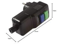 AS Schwabe 45209 PRCD-tussenstekker PRCD 230 V Zwart IP44 - thumbnail