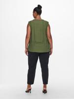 ONLY CARMAKOMA top CARMUMI met kant donkergroen - thumbnail