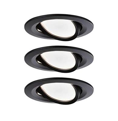 Paulmann 94471 LED-inbouwlamp Set van 3 stuks LED 18 W Zwart (mat) Paulmann 94471 LED-inbouwlamp Set van 3 stuks LED 18 W Zwart (mat)