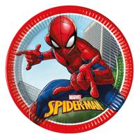 Globos Papieren bordjes fsc spider-man crime fighter, 8st. - thumbnail