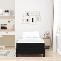 Boxspringbed met matras met matras Zwart 100 x 200 cm Fluweel - thumbnail