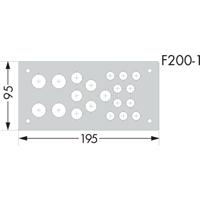 WAGO 850-818/002-001 Flensplaat (b x h) 195 mm x 95 mm 1 stuk(s) - thumbnail