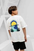 Black Bananas Passage T-Shirt Kids Wit - Maat 128 - Kleur: Wit | Soccerfanshop - thumbnail