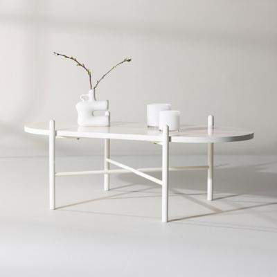 Nohr Ovale Salontafel 'Tieshia' 120 x 65cm, kleur Beige