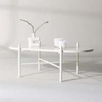 Nohr Ovale Salontafel 'Tieshia' 120 x 65cm, kleur Beige - thumbnail