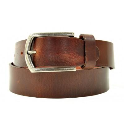 Petrol Leather Jeans Belt Brown ( 40871)