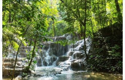 Tuindoek waterval 210x140cm Customize-it - Customize it