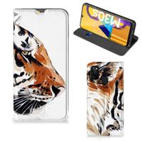 Bookcase Samsung Galaxy M30s | M21 Watercolor Tiger - thumbnail