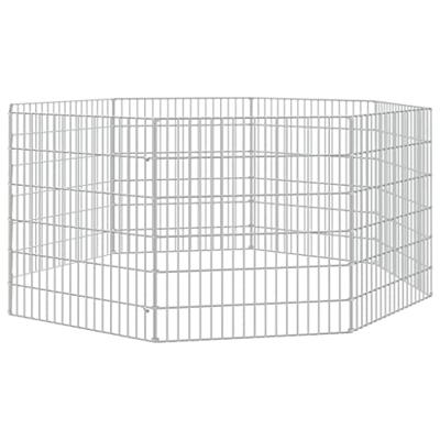 Konijnenkooi met 8 panelen 54x60 cm gegalvaniseerd ijzer Konijnenkooi met 8 panelen 54x60 cm gegalvaniseerd ijzer