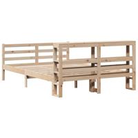 Bedframe zonder matras massief grenenhout 150x200 cm - thumbnail