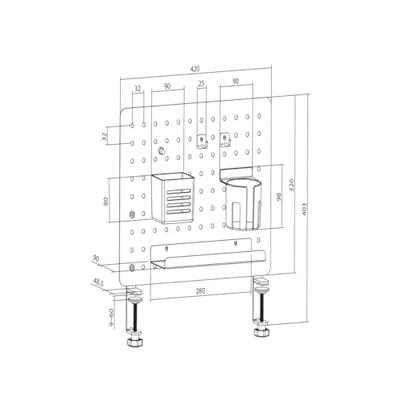 LogiLink PB0101 Home Office-set Wit