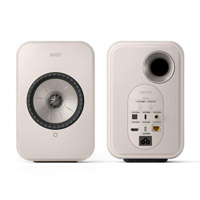 KEF LSX II LT Wireless-boekenplankluidsprekers | Muziek | Tv en Home Cinema | Gamen | HDMI ARC | USB-C | Bluetooth | AirPlay 2 | Chromecast | Spotify (Wit)