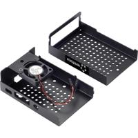 Renkforce RBP-ALC100 SBC-behuizing Geschikt voor serie: Raspberry Pi® Incl. actieve koeler Zwart - thumbnail