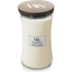 White Tea & Jasmine Large candle kaars WoodWick - Woodwick White Tea & Jasmine Large candle kaars WoodWick - Woodwick