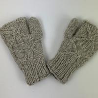 Wollen Handwarmer - Fleece gevoerd - Grijs - thumbnail