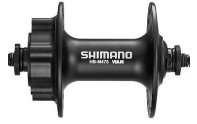 Kgs Shimano hb-m475 voornaaf schijfrem 6 gaats uitval 32 gaats mat zwart