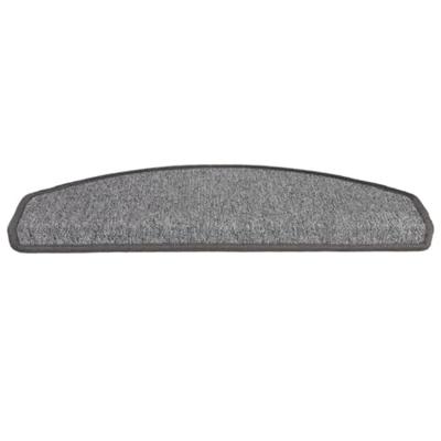 VidaXL Trapmatten 15 st 65x24x4 cm donkergrijs halfrond groot VidaXL Trapmatten 15 st 65x24x4 cm donkergrijs halfrond groot