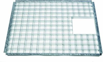 Afdekrooster metaal vk l100b100cm Ubbink - Ubbink