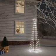 Kerstboom met grondpin 108 LED's koudwit 180 cm Kerstboom met grondpin 108 LED's koudwit 180 cm
