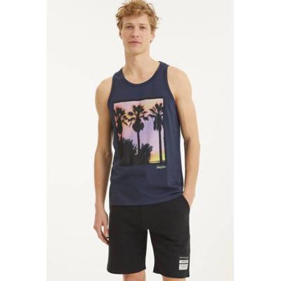 JACK & JONES ORIGINALS singlet Night met printopdruk total eclipse JACK & JONES ORIGINALS singlet Night met printopdruk total eclipse