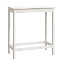 Bartafel 100x50x110 cm massief grenenhout wit - thumbnail