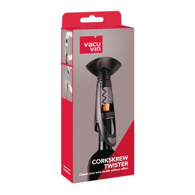 Vacu Vin Kurkentrekker Twister - Zwart