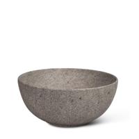 Waskom Globo T-Edge Rond 37x16 cm Zonder Overloop Peperino Grigio - thumbnail