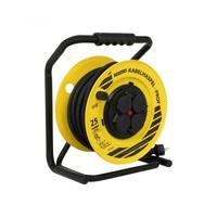 KabelHaspel 25 meter 3x2,5mm² H07 neopreen snoer met thermische beveiliging Prof - thumbnail