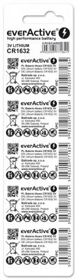 Mini everActive CR1632 lithiumbatterij blister van 5 stuks