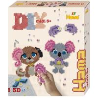 Hama Strijkkralen 2500 Stuks 3d Dieren Salon - thumbnail