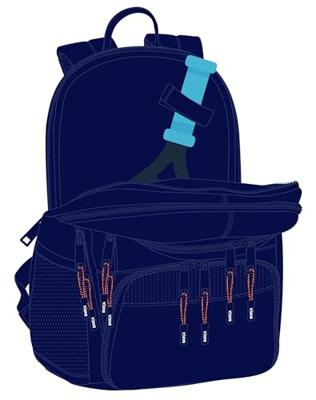 Padelrugzak F.C. Barcelona 24/25 Kastanjebruin Marineblauw