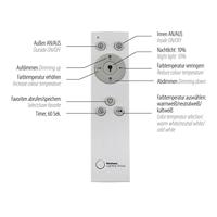 Just Light 14693-55 ASMIN LED-plafondlamp LED 45 W Staal - thumbnail