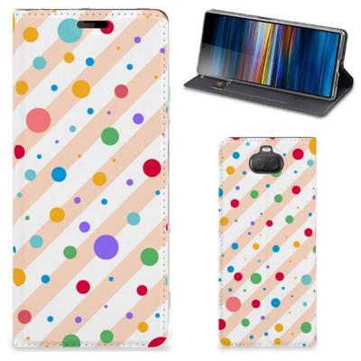 Sony Xperia 10 | Hoesje met Magneet | Dots