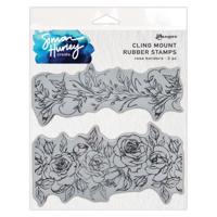 Ranger Ink Ranger • simon hurley create. cling mount rubber stamp rose borders - thumbnail