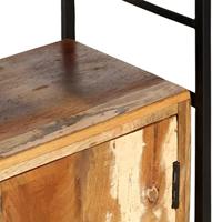 Boekenkast met 4 schappen 80x30x180 cm massief gerecycled hout - thumbnail