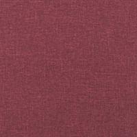 3-delige Loungeset met kussens stof wijnrood - thumbnail