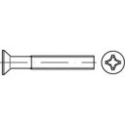 TOOLCRAFT TO-5431704 Verzonken schroeven M3 4 mm Kruiskop Phillips Staal Galvanisch verzinkt 200 stuk(s)