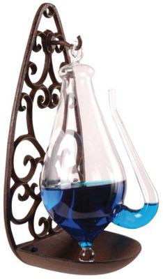 Barometer met gietijzer houder - Esschert design