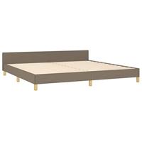 Bedframe zonder matras stof taupe 200x200 cm - thumbnail