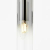 Brilliant HanglampGlasini zwart met smoke glas - 99209/06 - thumbnail