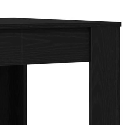 Eettafel Zwart eiken 140 x 74.5 x 76 cm Bewerkt hout