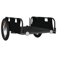 Fietstrailer oxford stof en ijzer zwart - thumbnail
