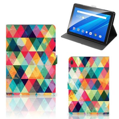 Lenovo Tab E10 Tablet Hoes Geruit Lenovo Tab E10 Tablet Hoes Geruit