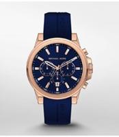 Horlogeband Michael Kors MK8698 Silicoon Blauw 20mm - thumbnail