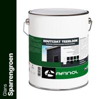 Afinol Houtcoat Teerlook Glans Sparrengroen 5 liter - thumbnail