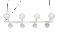 Plafondlamp Home ESPRIT Wit Metaal Kristal 110 x 45 x 23 cm - thumbnail